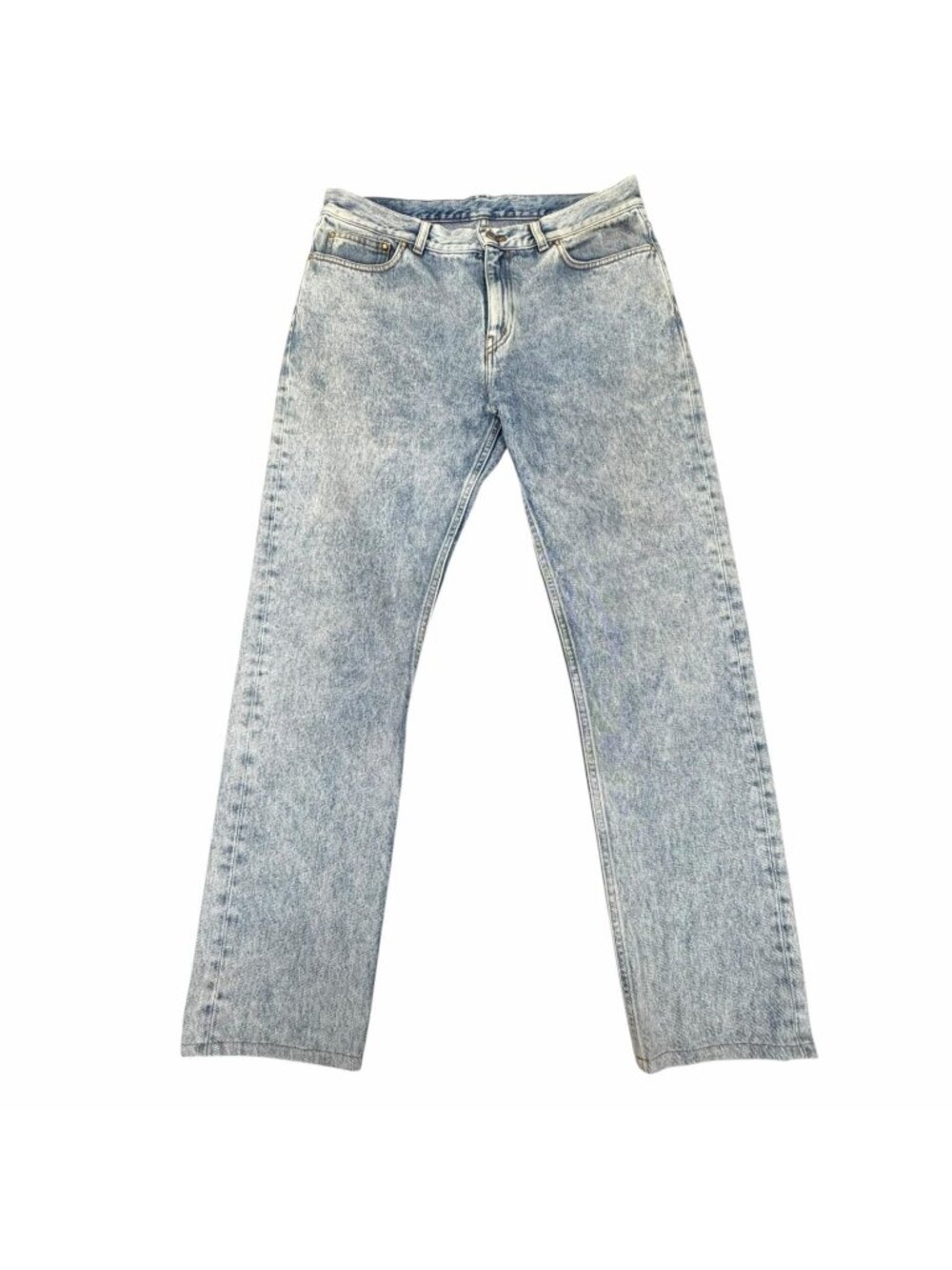 Louis Vuitton Review Cotton Leather Logo Patch Pants Blue 32